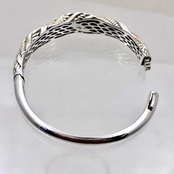 JAI by John Hardy Vintage Sterling Swirl Hinged Bracelet - Picture 5 of 7